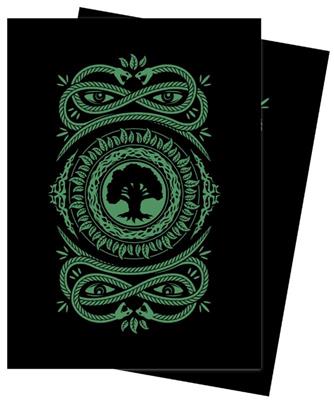 UP - Standard Sleeves för Magic: The Gathering Mana 7 Forest (100 Sleeves)
