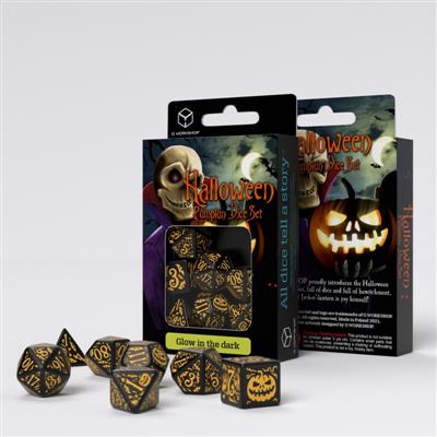 Halloween Pumpkin - Jack O’Lantern Dice Set Q-Workshop