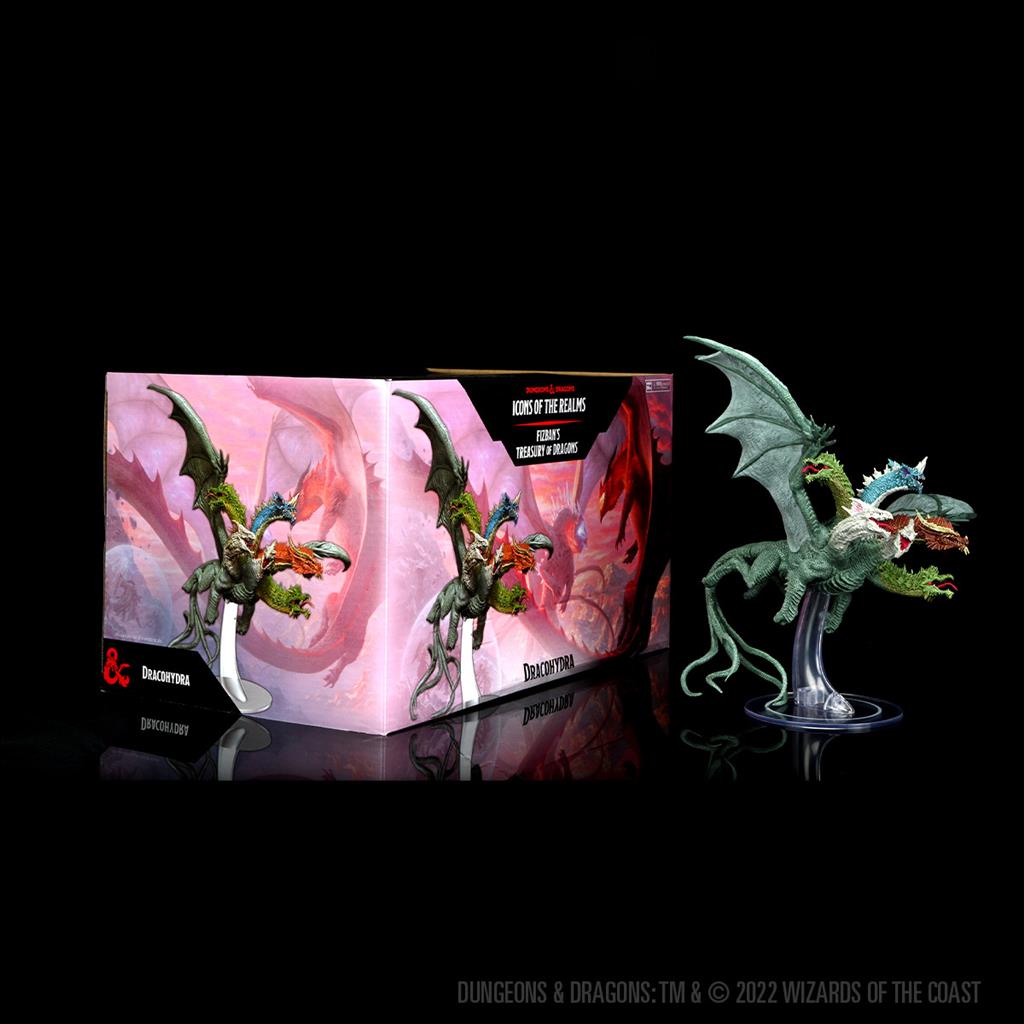 D&D Icons of the Realms: Fizban's Treasury of Dragons - Dracohydra Premium Set (Set 22) WizKids/NECA