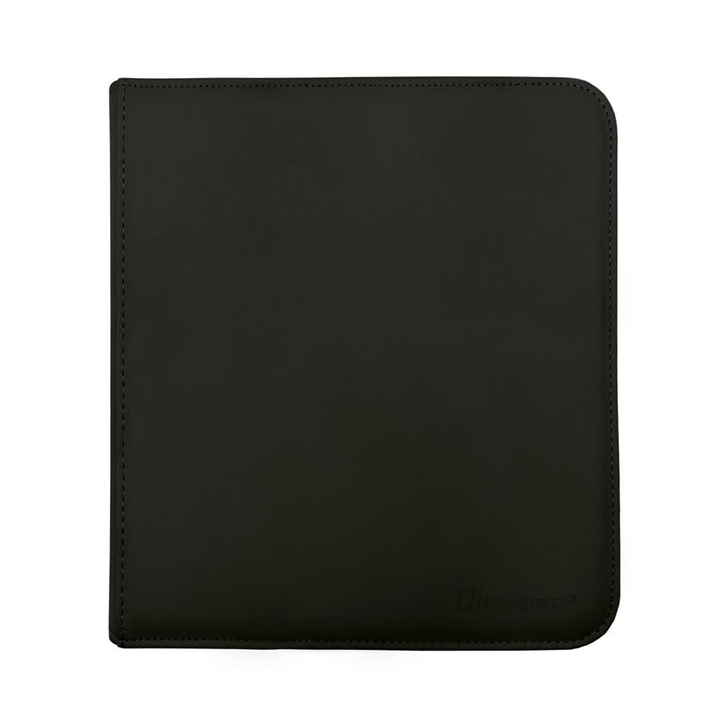 UP - 12-Fickors Blixtlåsförsedd PRO-Binder - Svart Ultra Pro