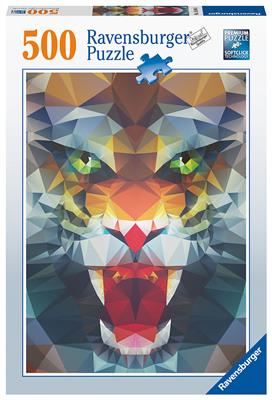 Ravensburger Puzzle - Lion Made of Polygons - 500pc