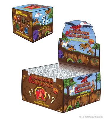 Dungeons & Dragons: 3 tum Vinyl Mini - Monster Series 1: D&D 1e Display av Kidrobot WizKids/NECA