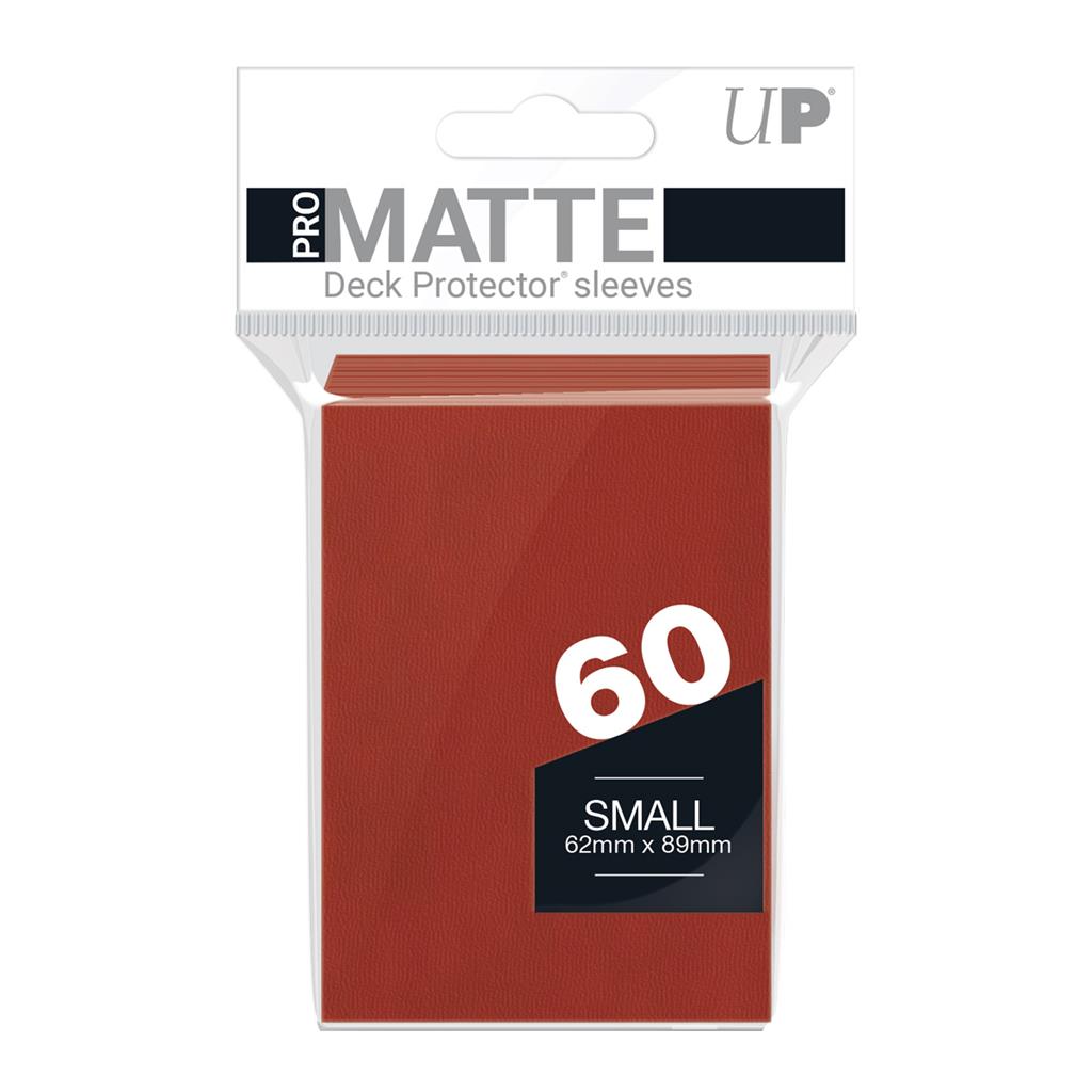 UP - Små Ärmar - Pro-Matte - Röd (60 Ärmar) Ultra Pro