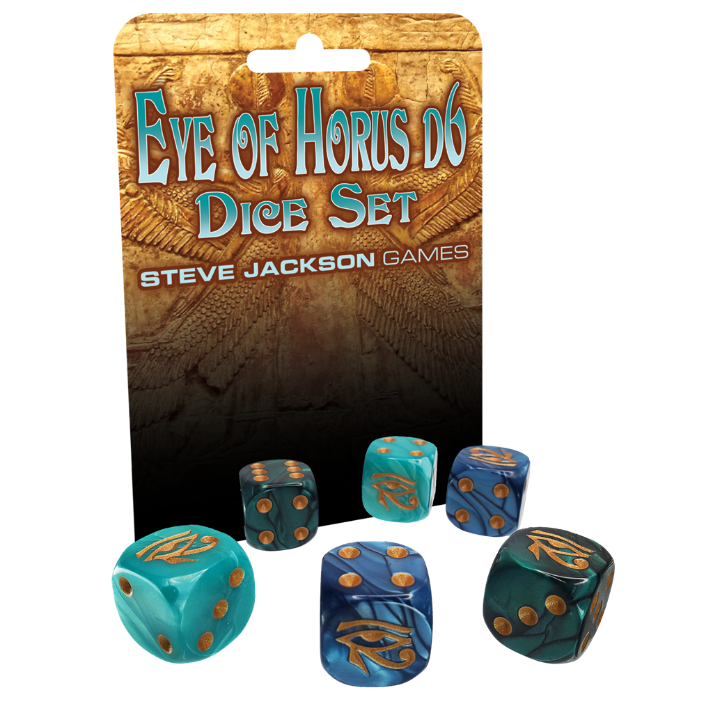 Eye of Horus d6 Dice Set Steve Jackson Games