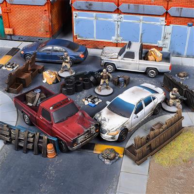 Terrain Crate - Street Scatter - Modern Terrain Set Mantic Games