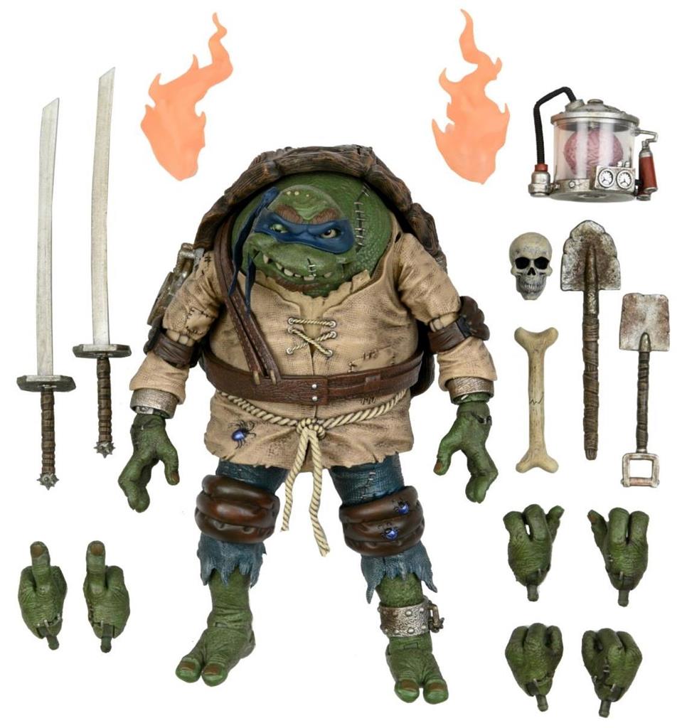 Universal Monsters x TMNT - 7" Skala Actionfigur - Ultimate Leonardo som Klodden