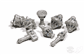 PolyHero Cleric 8 Dice Set Spirited Steel Tabletop Tycoon