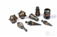 PolyHero Warrior 8 Dice Set Steel Grey Tabletop Tycoon