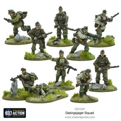 Bolt Action - Gebirgsjäger Squad - Elite Mountain Infantry Warlord Games