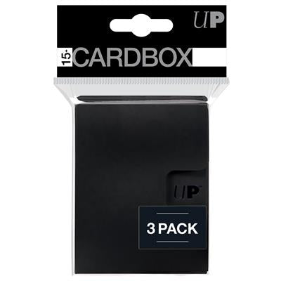 UP - PRO 15+ Kortlåda 3-pack: Svart Ultra Pro