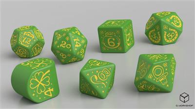 St. Patrick Dice Set: Den Lyckliga Charm Q-Workshop