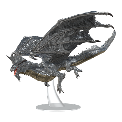D&D Nolzur's Marvelous Miniatures: Adult Silver Dragon WizKids/NECA
