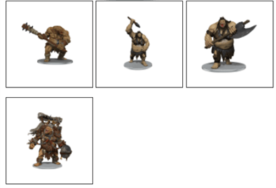 D&D Icons of the Realms: Ogre Warband WizKids/NECA