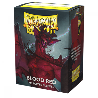 Dragon Shield Standard Matte Sleeves - Blood Red 'Simurag' (100 Sleeves) Arcane Tinmen
