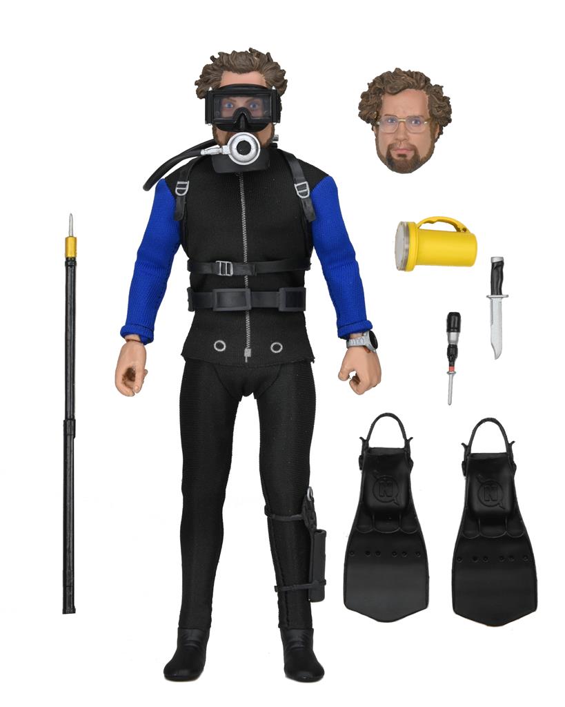 Jaws - 8" Klädd Figur – Hooper (Hajbur) NECA