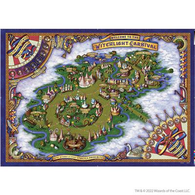 D&D Icons of the Realms: The Domain of Prismeer och The Witchlight Carnival Världskarta WizKids/NECA