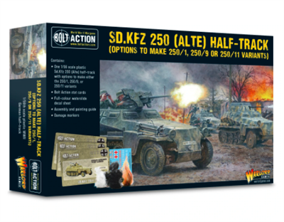 Bolt Action - Sd.Kfz 250 (Alte) Half-Track - Varianter 250/1, 250/9 & 250/11 Warlord Games