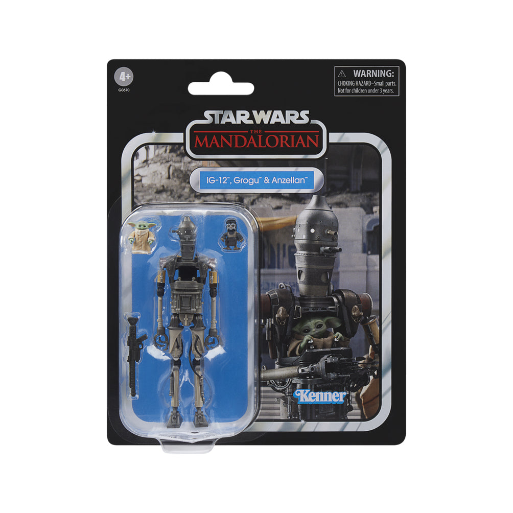 Star Wars The Vintage Collection IG-12, Grogu & Anzellan Hasbro