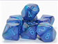 Gemini Blue/Light Blue Luminary Set of 10 d10s