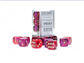 Gemini 16mm D6 Genomskinliga Röda-Violetta/Gul Dice Block (12 dice) Chessex
