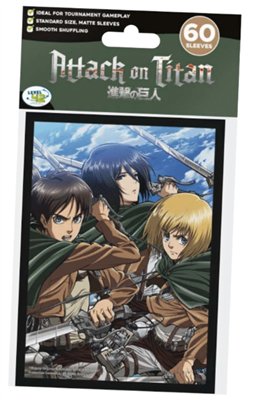 Attack on Titan Sleeves - BATTLE TRIO (60 Sleeves) Don’t Panic Games