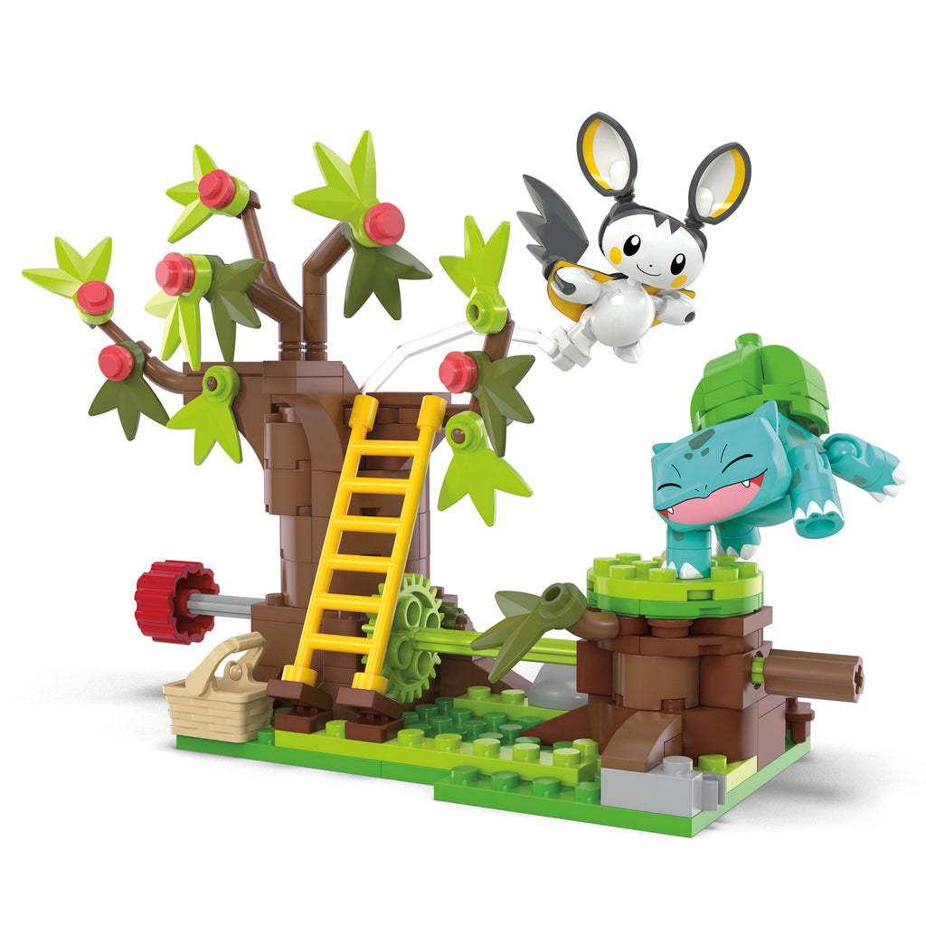 Mega Pokemon Emolga & Bulbasaur Charming Woods Grant & Bowman