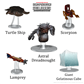 D&D Icons of the Realms: Ship Scale - Attacks from Deep Space WizKids/NECA