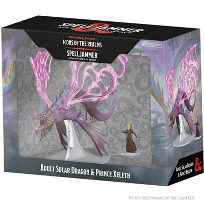 D&D Icons of the Realms: Spelljammer Adventures in Space - Adult Solar Dragon & Prince Xeleth Set 24 WizKids/NECA