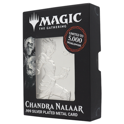 Magic the Gathering Limited Edition .999 Silver Plated Chandra Nalaar Collectible Fanattik