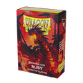 Dragon Shield Små Ärmar - Japansk Matt Ruby 'Geledar' (60 Ärmar) Arcane Tinmen
