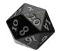UP - Vivid Heavy Metal Dice: Black Ultra Pro