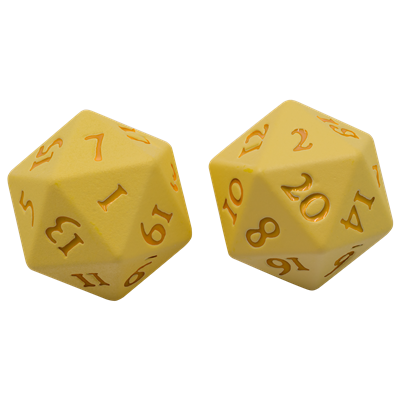 UP - Vivid Heavy Metal Dice: Yellow Ultra Pro