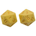 UP - Vivid Heavy Metal Dice: Yellow Ultra Pro