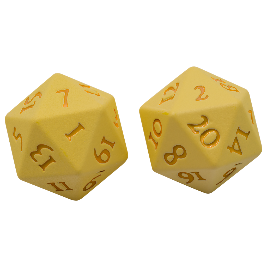 UP - Vivid Heavy Metal Dice: Yellow Ultra Pro