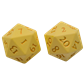 UP - Vivid Heavy Metal Dice: Yellow Ultra Pro