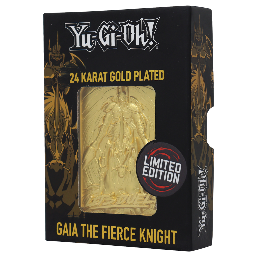 Yu-Gi-Oh! Limited Edition 24K Guldpläterad Samlarfigur Gaia the Fierce Knight Fanattik