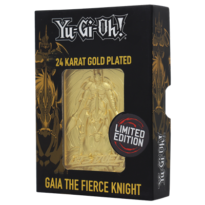 Yu-Gi-Oh! Limited Edition 24K Guldpläterad Samlarfigur Gaia the Fierce Knight Fanattik