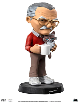 Stan Lee med Grumpy Cat - Marvel - MiniCo Iron Studios & MiniCo