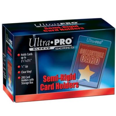 UP - Semi-Rigid Kortfodral med 1/2" Lip (200 Kortfodral) Ultra Pro