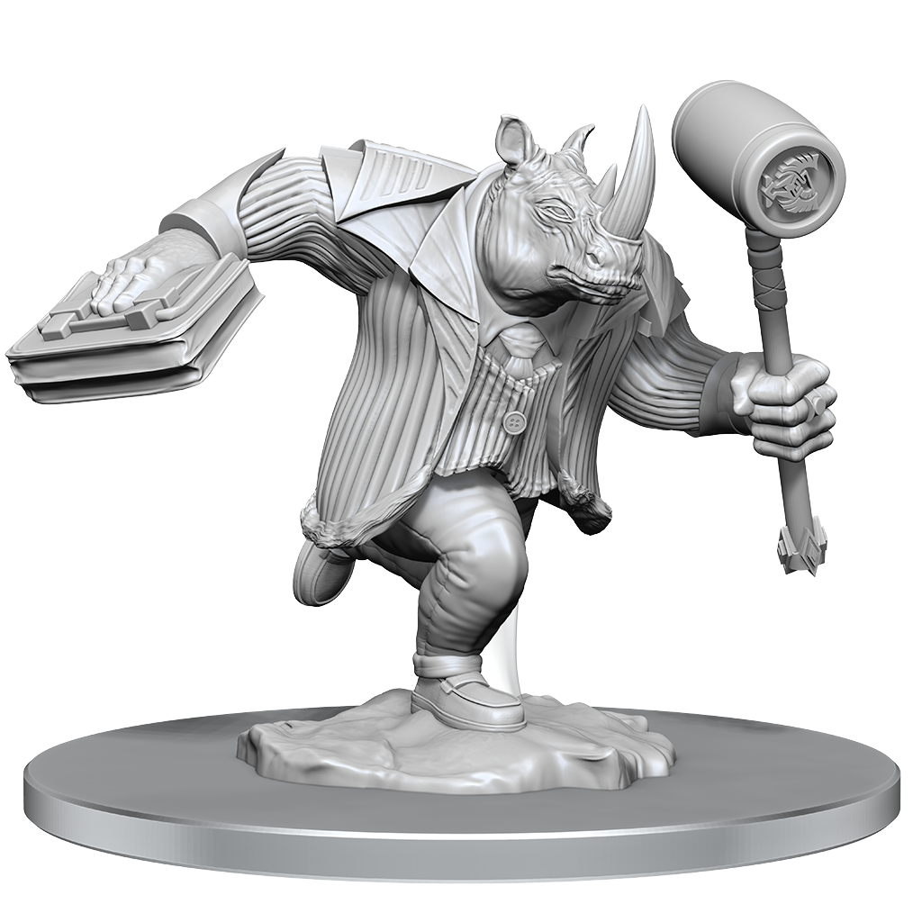 Magic: The Gathering Unpainted Miniatures: Freelance Muscle och Rhox Pummeler