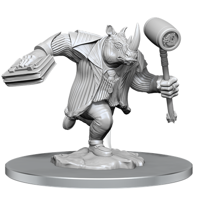 Magic: The Gathering Unpainted Miniatures: Freelance Muscle och Rhox Pummeler