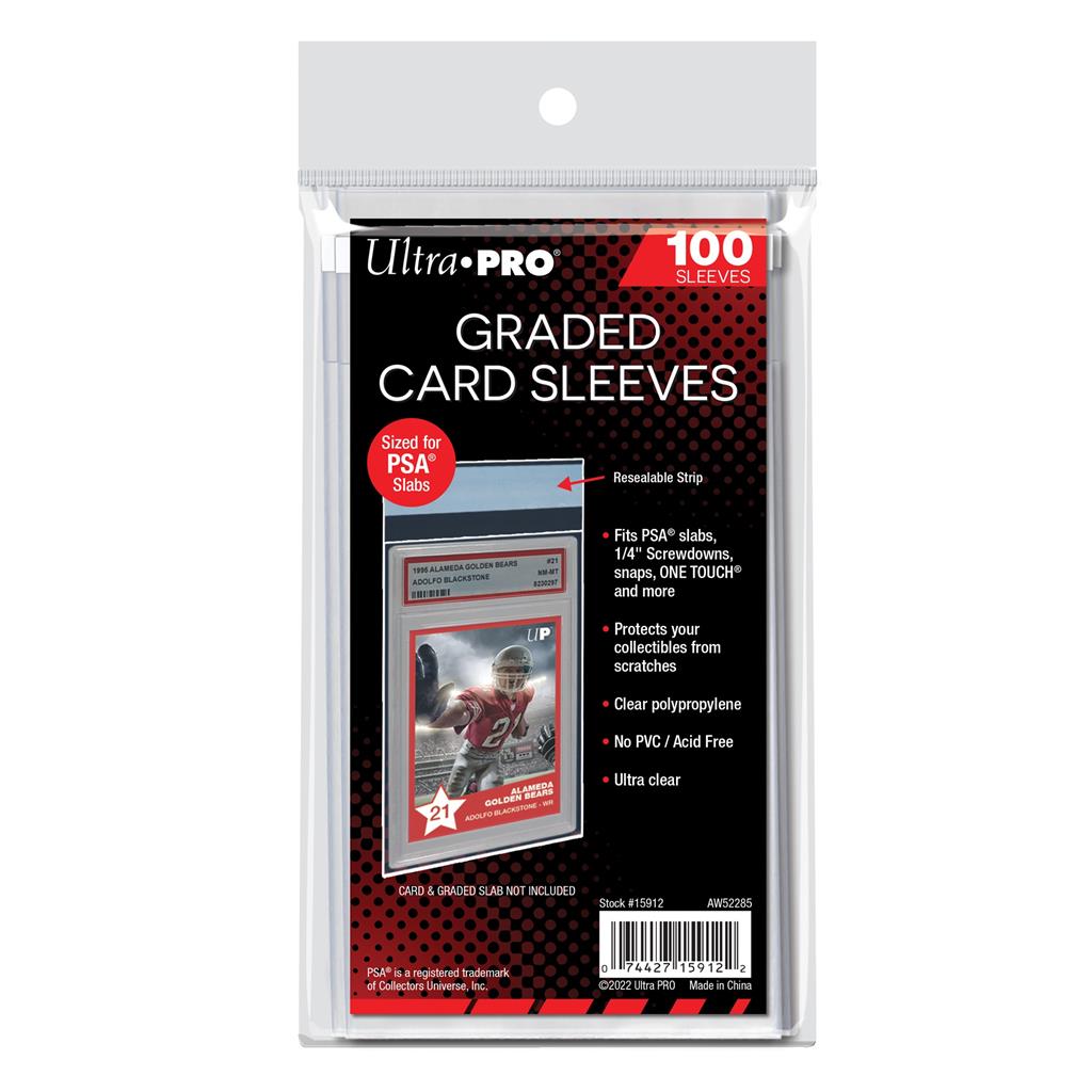 UP - Graded Card Sleeves Resealable for PSA (100 Sleeves) Ultra Pro