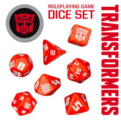 Transformers Rollspel Tärningsset Renegade Game Studios