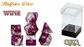 Halfsies Dice - Glitter Edition - Wine (7 Dice Set) Gate Keeper Games