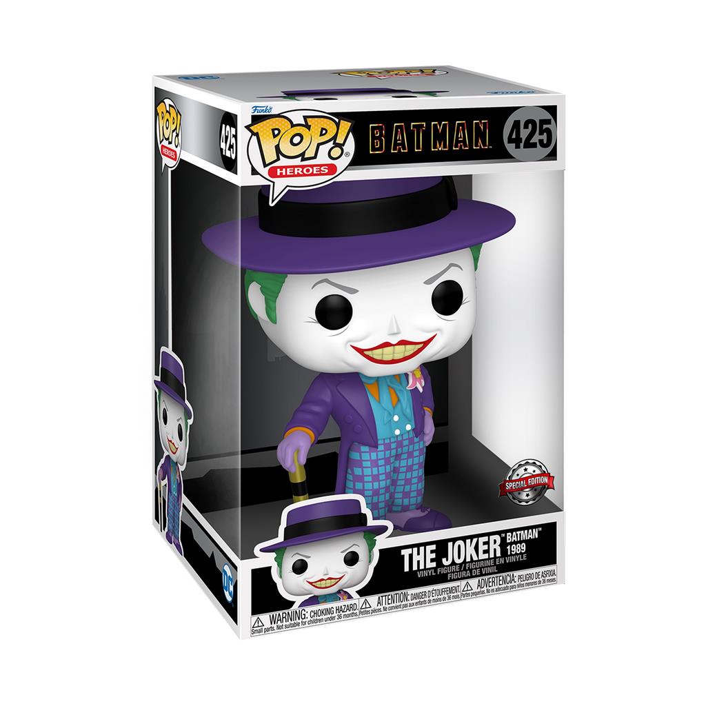 Funko POP Jumbo: Batman 1989 - Joker med Hatt (Exklusiv) Funko