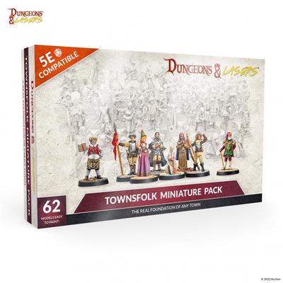 Dungeons & Lasers - Townsfolk Miniature Pack Archon Studio