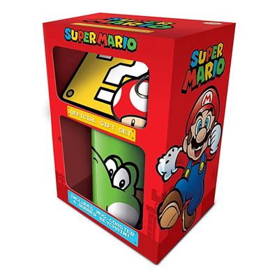 Super Mario Yoshi Mug, Glasunderlägg och Nyckelring Pyramid International
