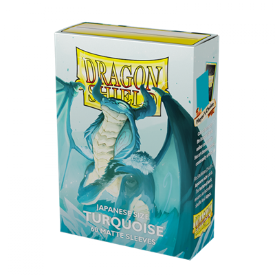 Dragon Shield Japansk Storlek Matta Ärmar Turquoise 'Yadolom' (60 Ärmar) Arcane Tinmen