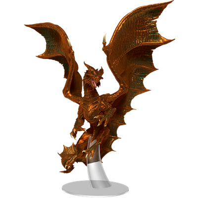 D&D Icons of the Realms: Adult Copper Dragon Miniature WizKids/NECA