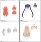 30MS Option Hair Style Parts Vol.7 - Alla 4 Typer Bandai